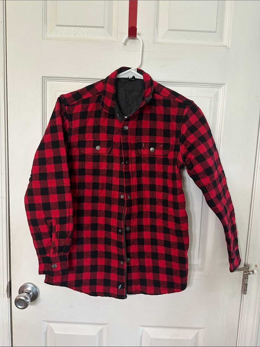Tailor Vintage Red & Black Buffalo Plaid Shirt Jacket